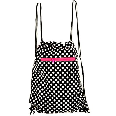 180858-2 BLACK W/ WHITE POLKA DOT BAG